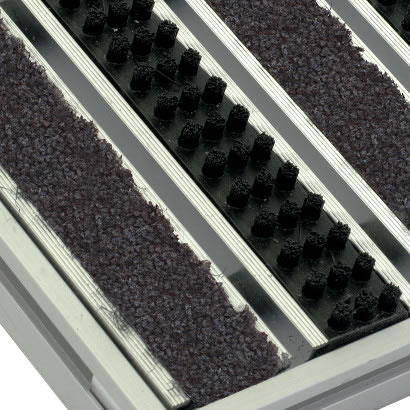 Stergator profesional Cleartex AluTrend® Maxi Standard mix perie si material textil absorbant